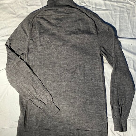 Men's Quarter-zip Mock Neck Sweater - Picture 3 of 3